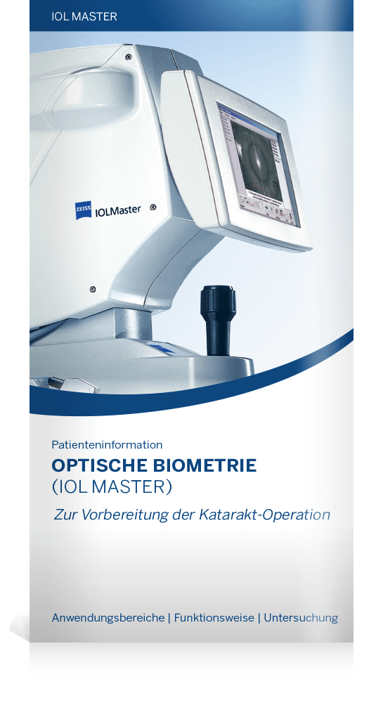 Optische Biometrie - IOL Master Broschüre